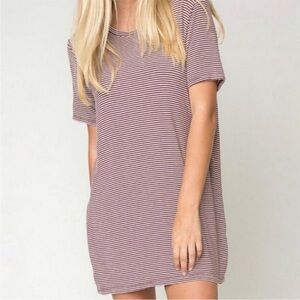 Brandy Melville Luana Striped T-Shirt Dress